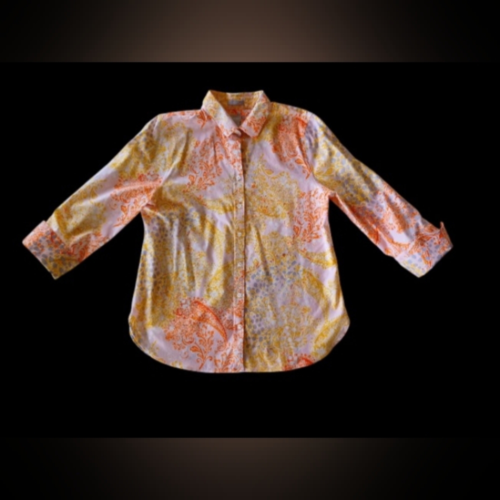 Chico's Cotton Shirt, size 1 - Picture 4 of 16
